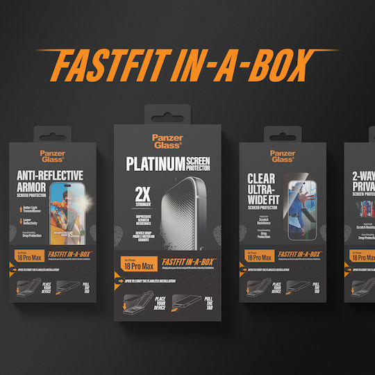 Panzerglass Ceramic Screen Protector Apple Iphone 18 Pro Max 17 Pro Max W Fastfit In-a-box