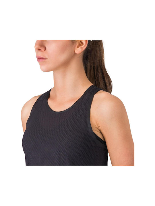 Castelli Tricou de Ciclism Fără Mâneci pentru Femei Negru