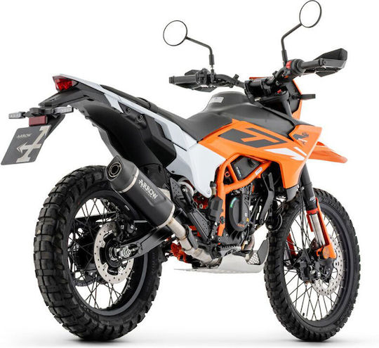 Arrow Auspuff Aluminium Dark Indy Race Evo mit Carbon-Endkappe KTM 390 Enduro R/SMC-R '25-'26 72680akn.alum Dark