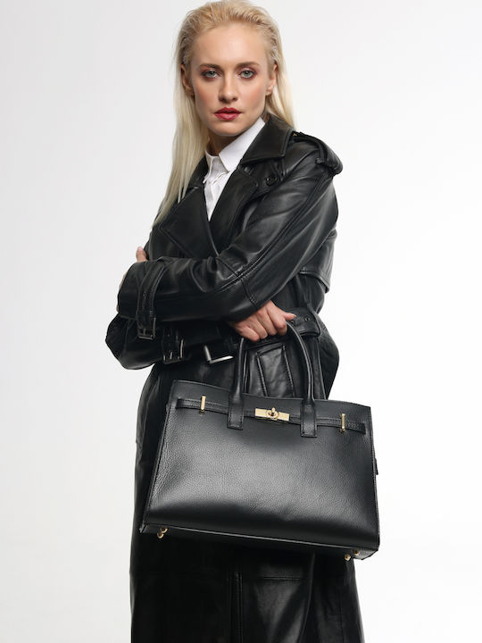 Leather Women's Satchel Bag Brown Chocolate