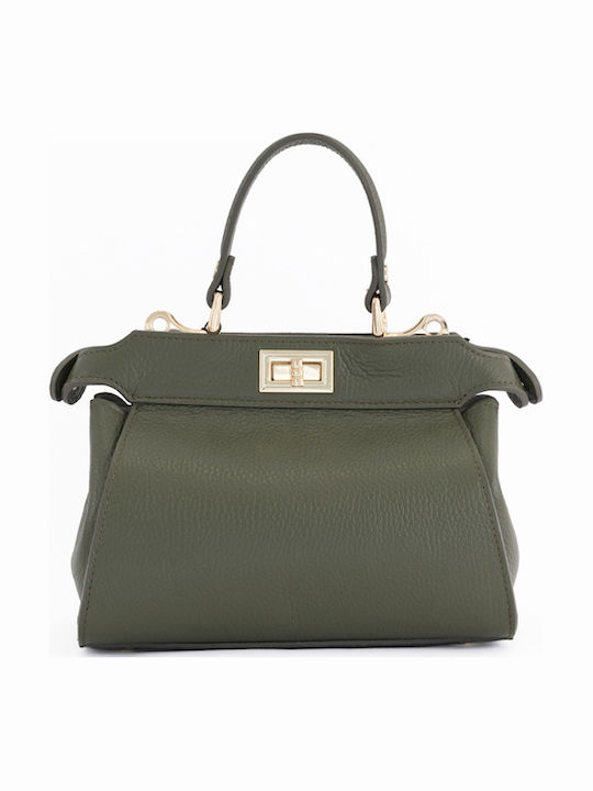 Leather Women's Satchel Bag Black