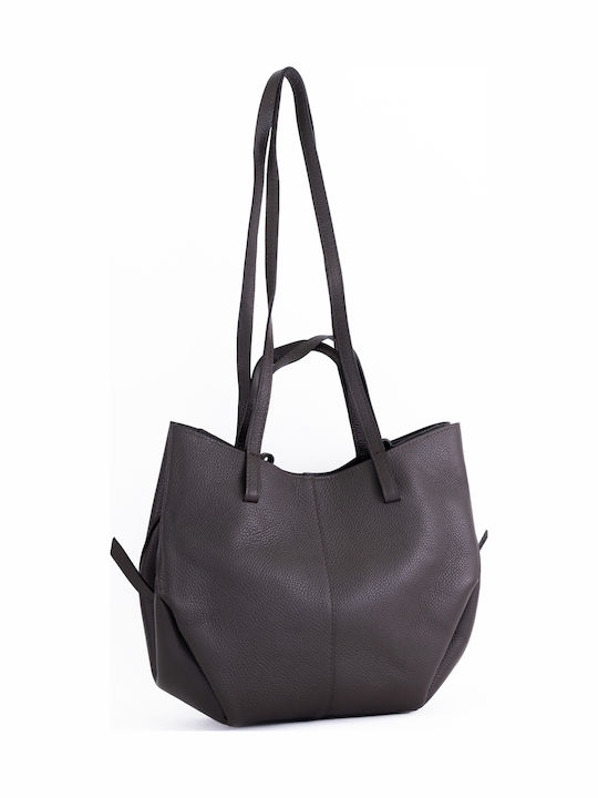 Set Leather Women's Black Tote Bag