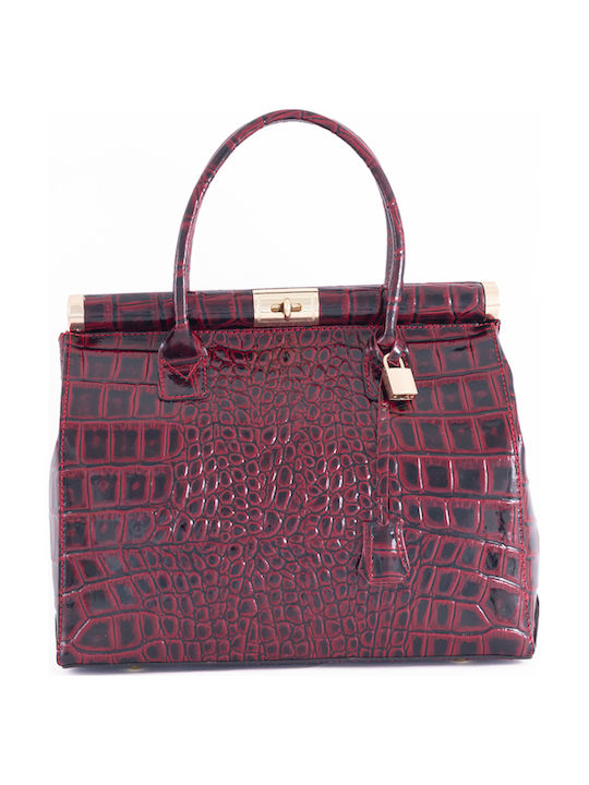 Leather Women's Satchel Bag Brown Chocolate