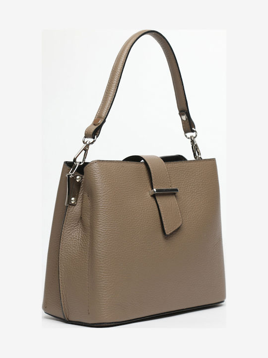 Graue / Blaue Damen-Crossbody-Tasche Aus Leder