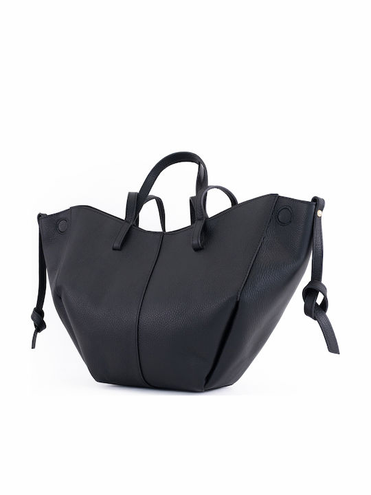 Set Leather Women's Shopper Bag Brown Chocolate
