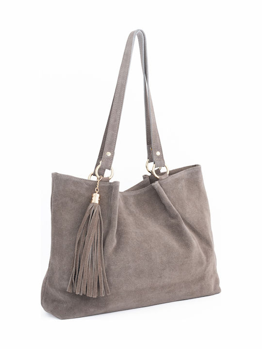 Leather Women's Tote Bag Brown Chocolate