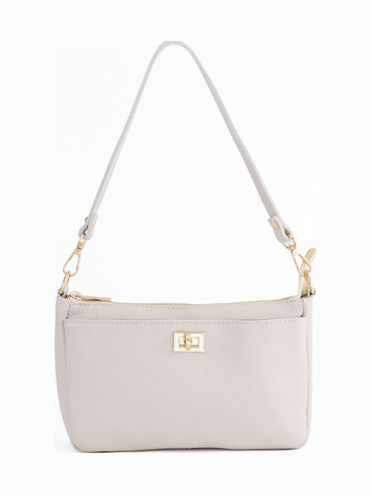 Brown Chocolate Leather Women's Shoulder Bag