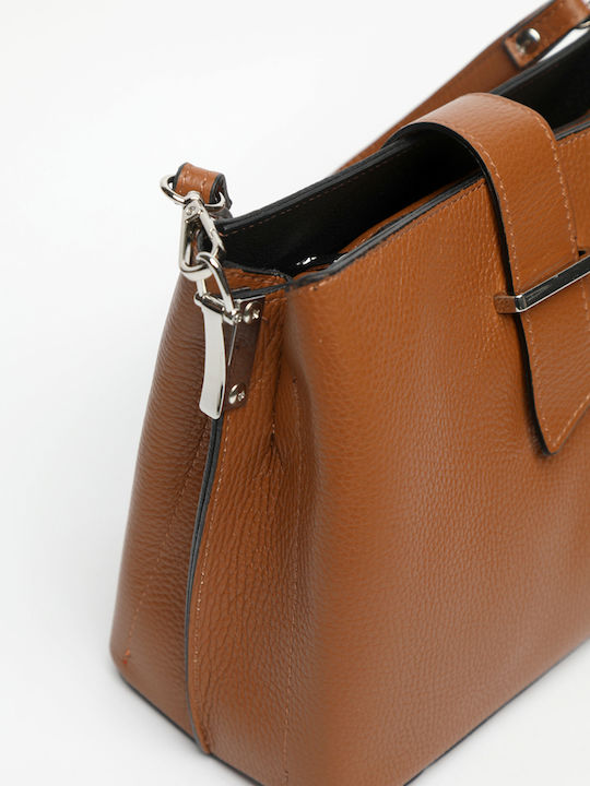 Leather Women's Flap Bag Black