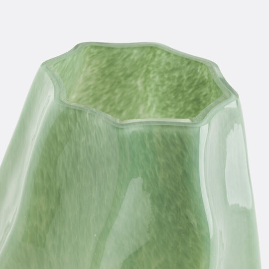 La Redoute Interieurs Vazǎ din Sticlă Verde 14x14xH22cm La Redoute Interieurs Vazǎ din Sticlă Verde 14x14xH22cm