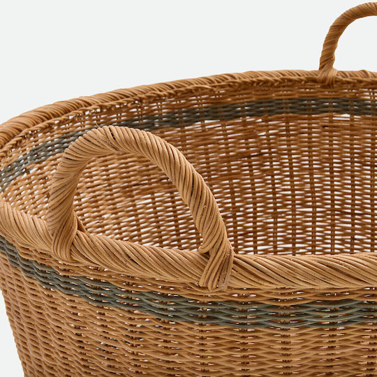 La Redoute Interieurs Dekorativer Korb aus Holz Beige 46x46x44 cm