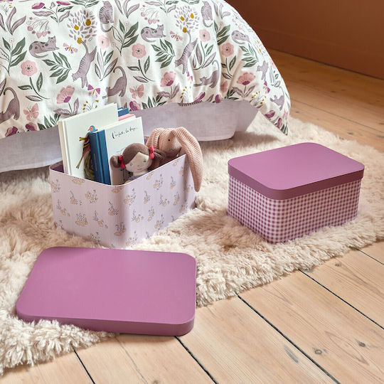 La Redoute Interieurs Aufbewahrungsboxen aus Papier mit Deckel Rosa 2 Stück