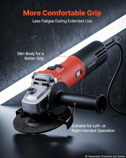 Vevor JMJ1500WBS126HDIM001V2 Τροχός 125mm Ρεύματος 1500W με Ρύθμιση Στροφών