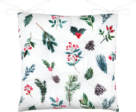 Christmas Chair Cushion 38x38 S-f Christmas Vert Ce324007