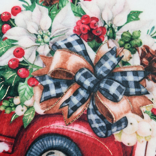 Weihnachtliches Samtkissen 45x45 S-f Christmas Ecru Ce324020