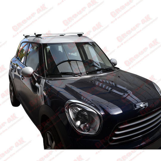 Farad Μπάρες Οροφής Αλουμινίου BM 055 για Mini Countryman 2010+ (Σετ με πόδια και κλειδαριά) Ασημί
