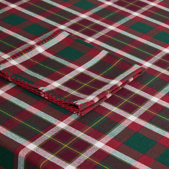La Redoute Interieurs Set of 4 Red Checkered Table Napkins 45 x 45 cm