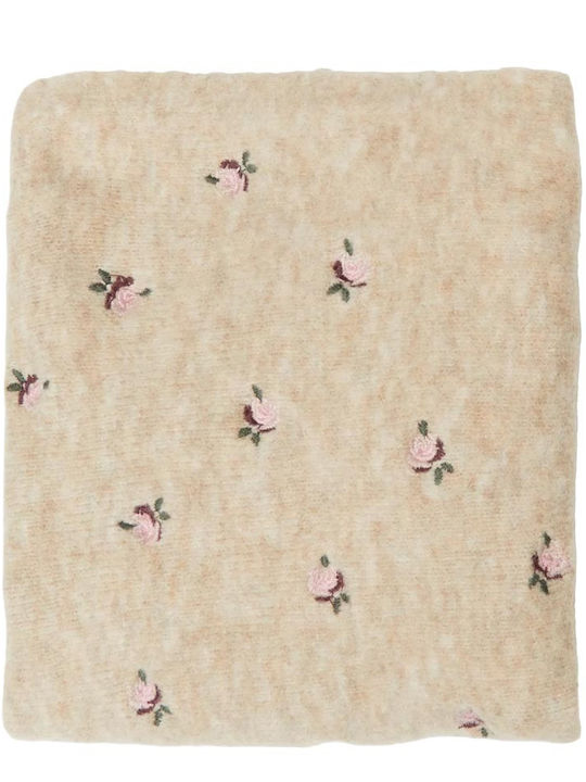 Damen Gestrickter Schal Braun