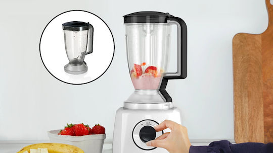 Bosch Multimixer 800 W cu Recipient de 2,3 l și Cană de Blender Albă