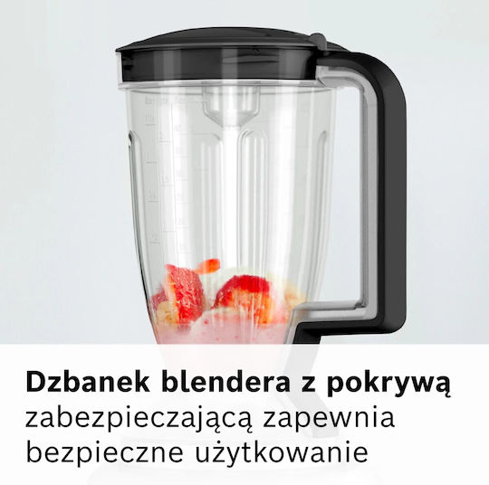 Bosch Multimixer 800 W cu Recipient de 2,3 l și Cană de Blender Albă