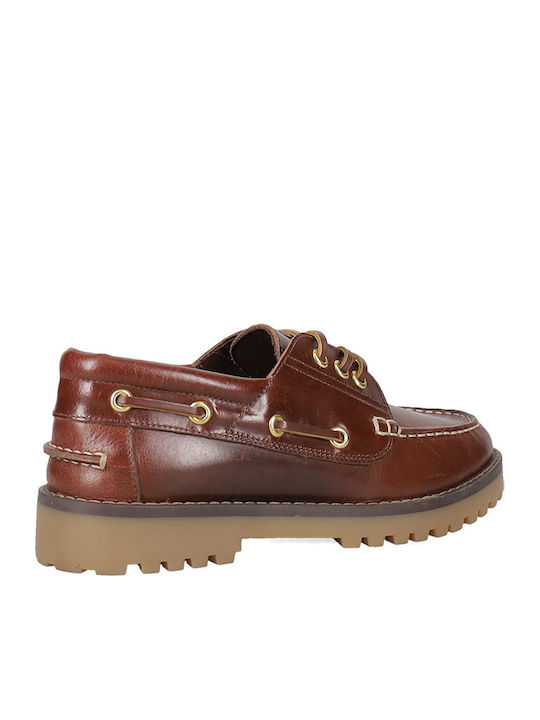 Γυναικεία Boat Shoes σε Καφέ Χρώμα