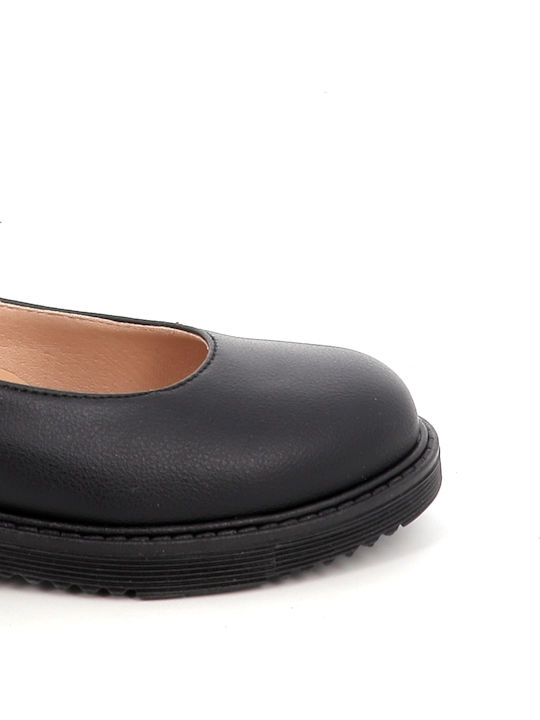 Kinder Ballerinas mit Klettverschluss Schwarz
