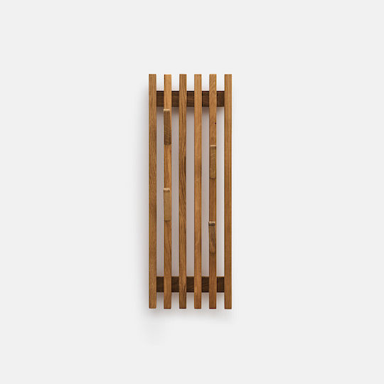 La Redoute Interieurs Wandgarderobe aus Holz mit 4 Haken 21 x 60 cm