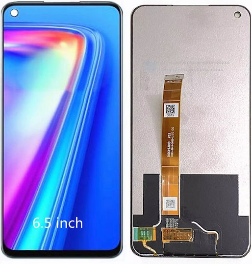 O ecran cu Mecanism Tactil pentru Realme 7 (Negru)