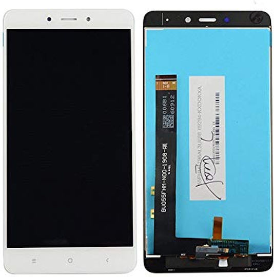 Οθόνη με Μηχανισμό Αφής για Redmi Note 4 (Λευκό)