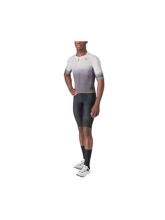Castelli Tricou Rutier de Ciclism pentru Bărbați cu Mâneci Scurte Gri