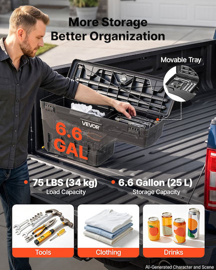 Vevor Truck Bed Toolbox for Car 1997-2014