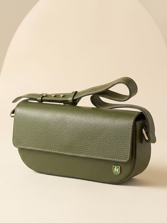 Dunkelbraune Leder-Clutch für Damen
