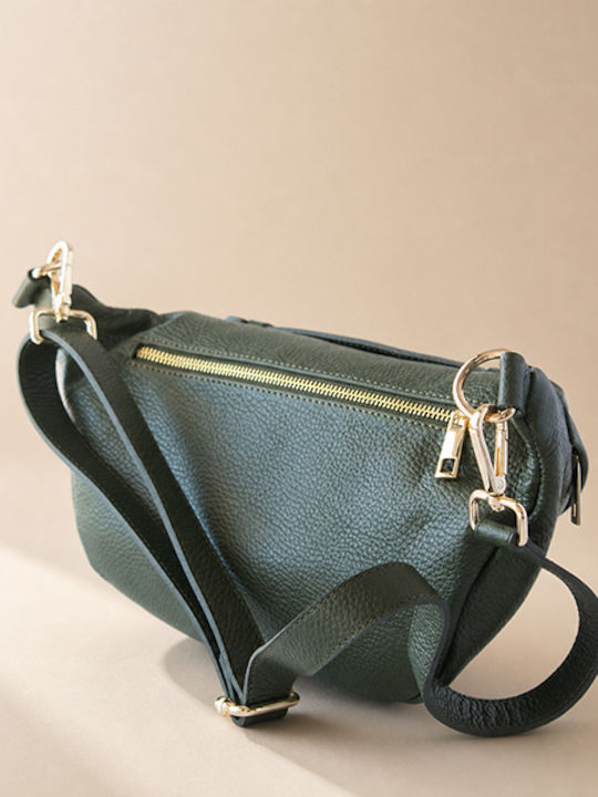 Dunkelbraune Damen-Ledertasche Crossbody