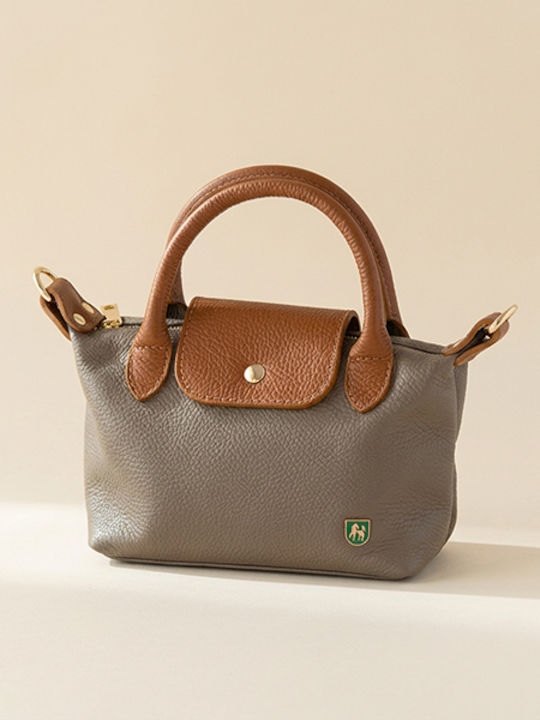Petite Leather Women's Flap Bag Petrol Blue