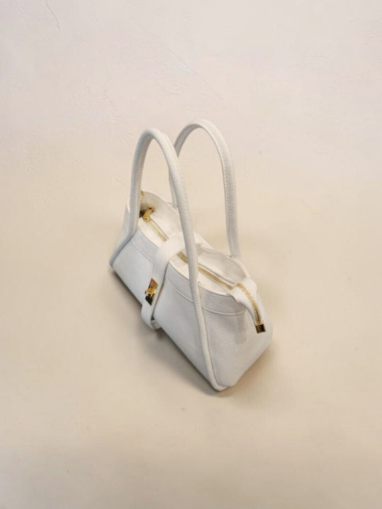 Leather Women's Tote Bag Dark Blue