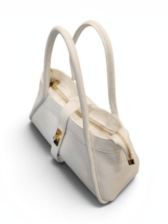 Leather Women's Tote Bag Dark Blue