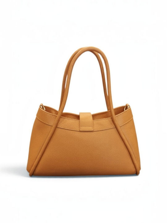 Leather Women's Tote Bag Dark Blue