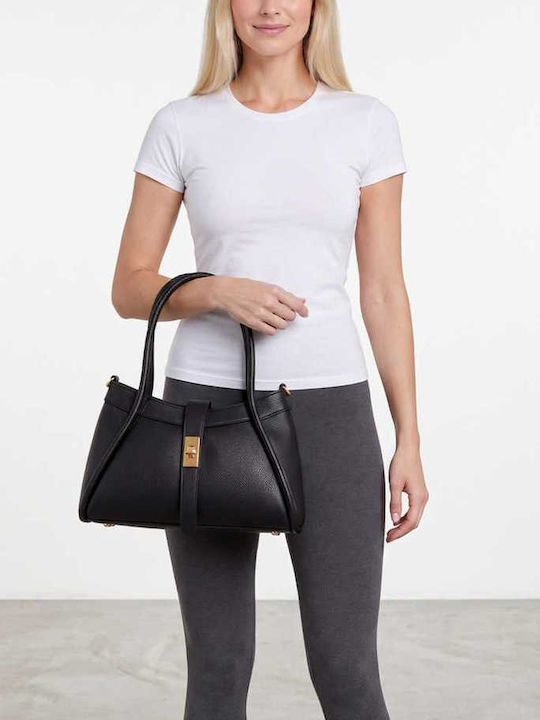 Leather Women's Tote Bag Dark Blue