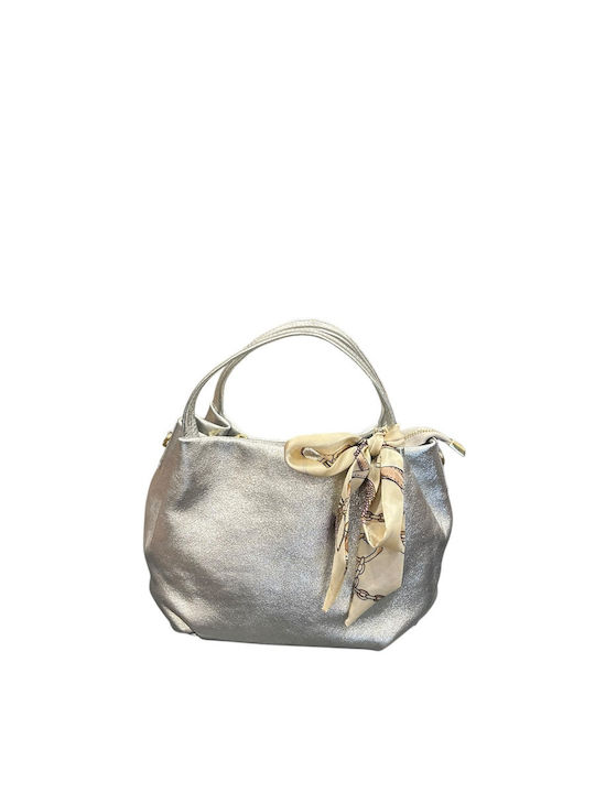 Leather Women's Tote Bag Golden
