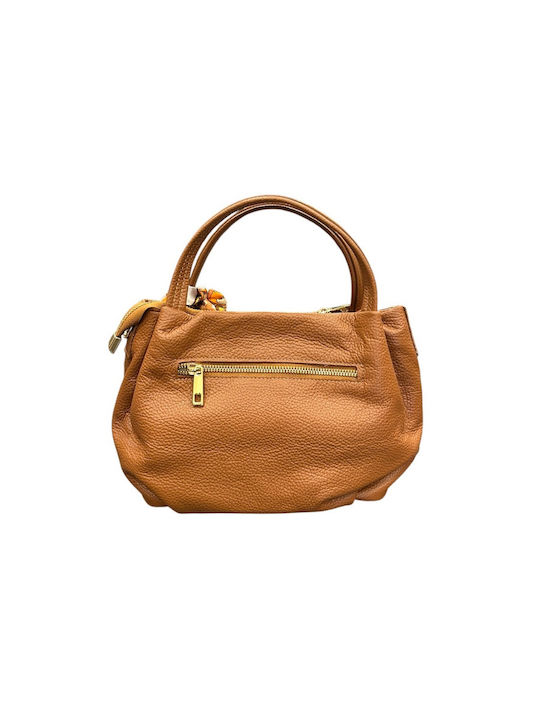 Leather Women's Tote Bag Golden