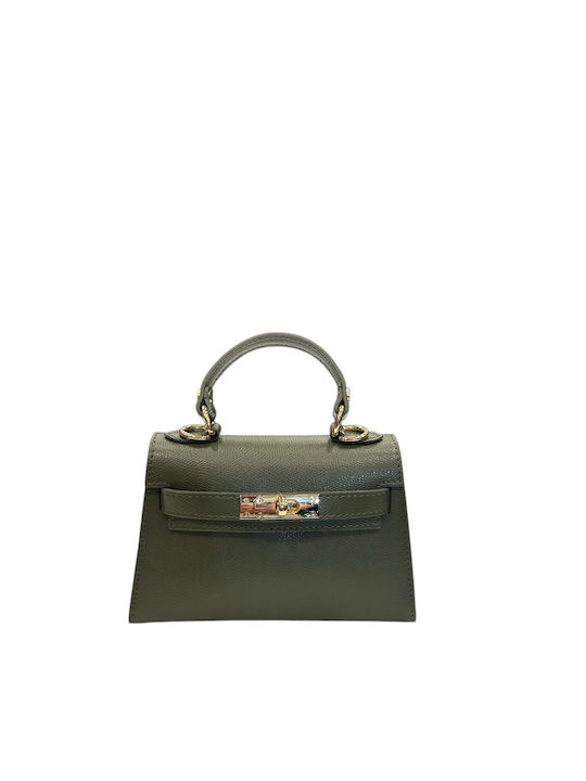 Damen-Flap-Tasche Aus Leder Zitrone