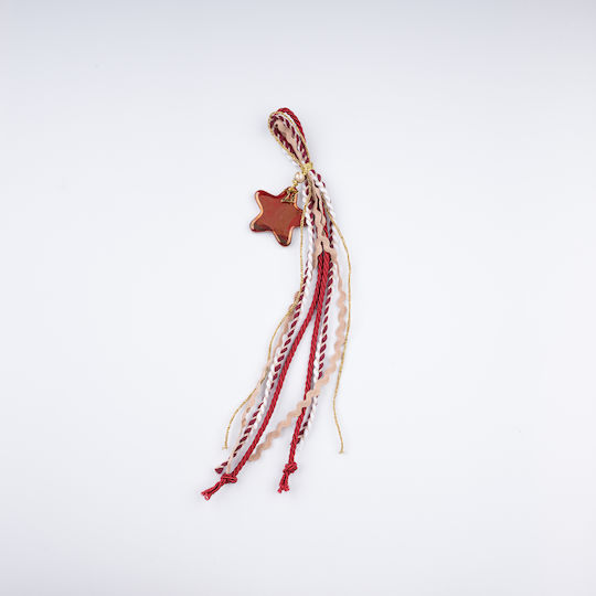 Philio Handmade Hanging Star Charm Red Ceramic 2027 35cm Philio Handmade Hanging Star Charm Red Ceramic 2027 35cm