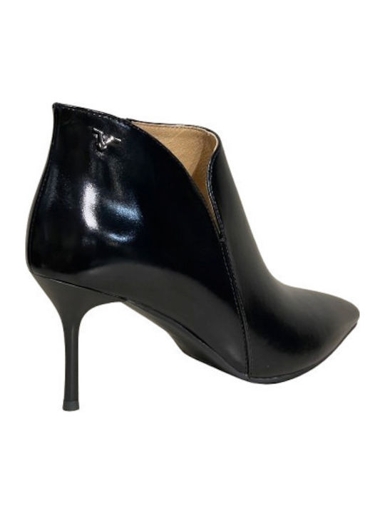 Damen-Stiefeletten mit hohem Absatz Schwarz