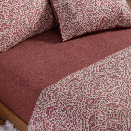 Nef-Nef Homeware Marcel Bettwäsche-Set für Super-Doppelbett mit Spannbettlaken 160x200+32 cm Gold (4 Stück)