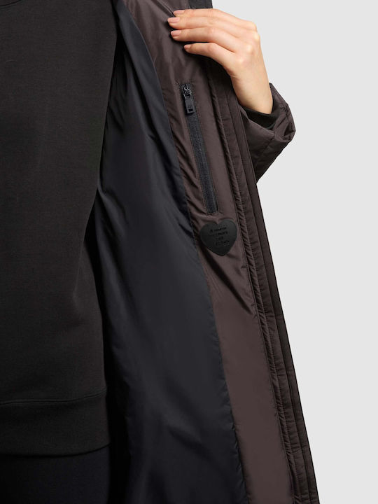 Damen-Pufferjacke für den Winter Moody Plum