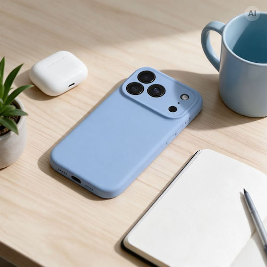 Husă Forcell F-Protect Rubber Premium pentru iPhone 18 Pro / 17 Pro, compatibilă cu MagSafe, albastru deschis