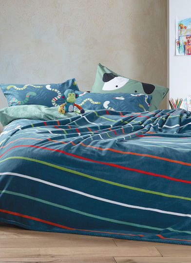 Nef-Nef Homeware Chromatic Veloursdecke Blau 220 x 160 cm
