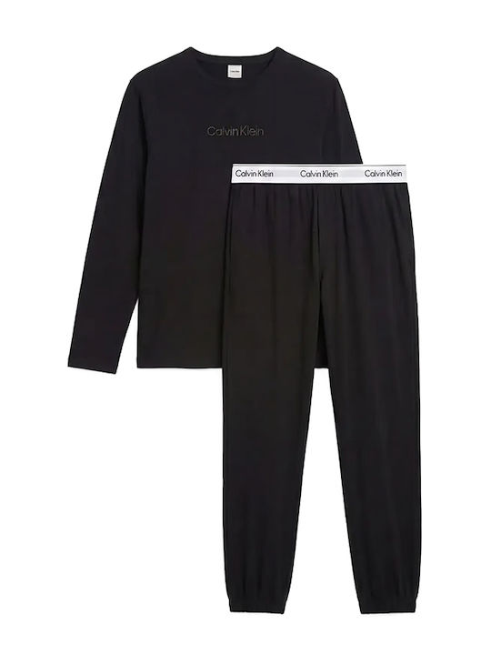 Calvin Klein Зимна Мъжка Пижама Черна