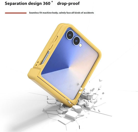 Abeel Husă Dură Pliabilă Samsung Galaxy Z Flip7 5G Galbenă
