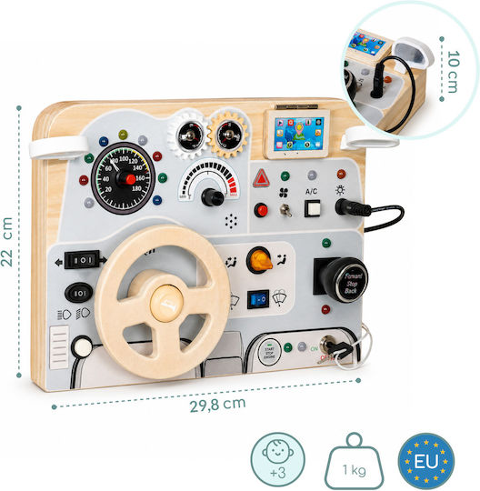Wooden Steering Wheel with Music, Lights and Sounds