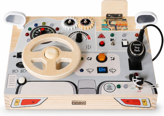 Wooden Steering Wheel with Music, Lights and Sounds